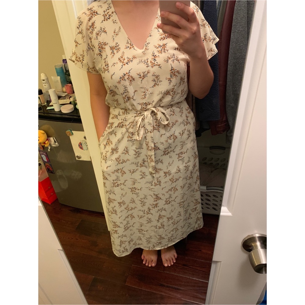 Flower print maxi dress